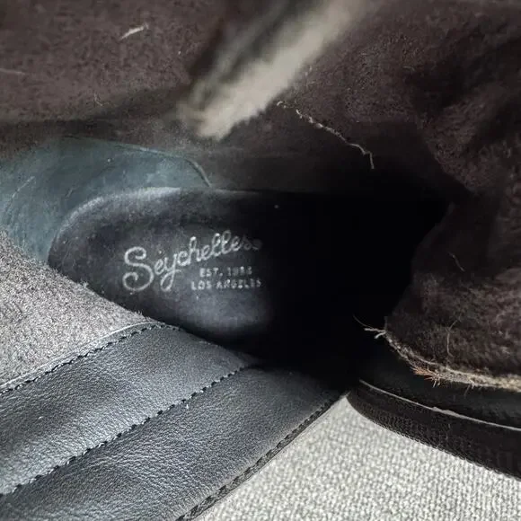 Seychelles Irresistible Leopard Pony Hair Leather Mid-Calf Lace-Up Boots Sz 8.5 - Picture 12 of 12